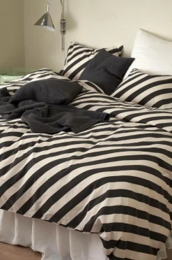 Clearance Home Sengesæt Diagonal Stripe i bomuld 2 dele Dynebetræk|Sengesæt