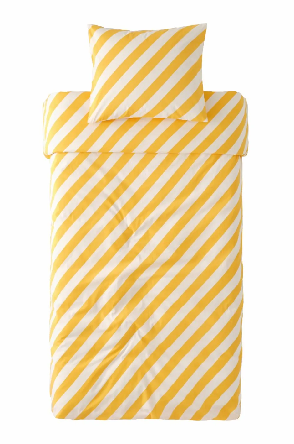 Outlet Home Sengesæt Diagonal Stripe i bomuld 2 dele Dynebetræk|Sengesæt