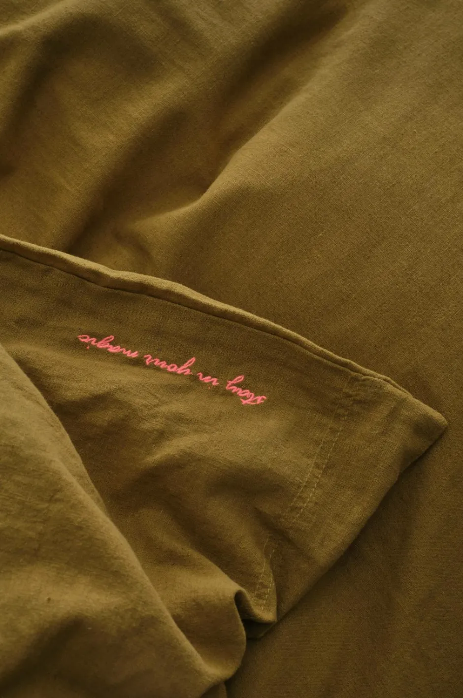 Ellos Home Sengesæt Elly i genanvendt halvlinned 2 eller 3 stykker^ Dynebetræk|Sengesæt