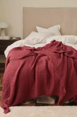 Sale Home Sengetæppe / plaid Candice Muslin Tæpper & Plaider|Sengetæpper