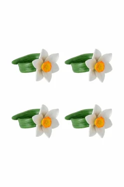 Discount Home Servietringe Lily 4-pak Borddækning & Servering|Bordtekstiler