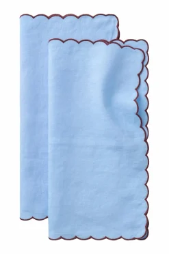 Ellos Home Servietter Malva Scallop 40x40 cm 2-pak^ Borddækning & Servering|Bordtekstiler