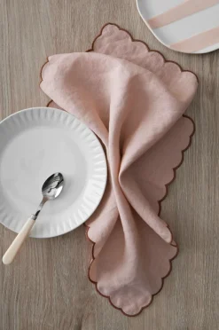 Clearance Home Servietter Malva Scallop 40x40 cm 2-pak Borddækning & Servering|Bordtekstiler