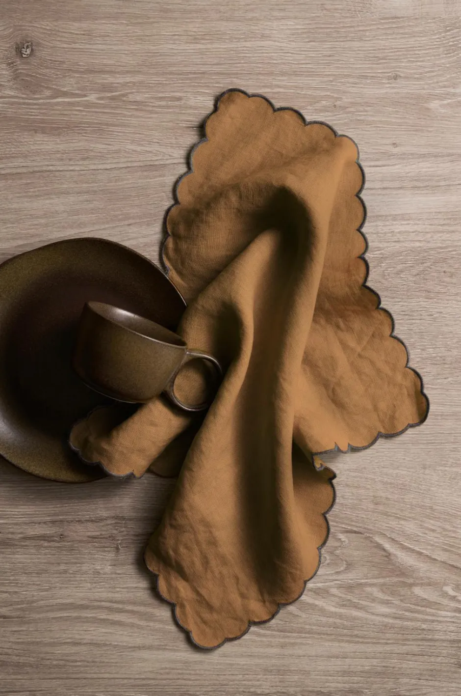 Ellos Home Servietter Malva Scallop 40x40 cm 2-pak^ Borddækning & Servering|Bordtekstiler
