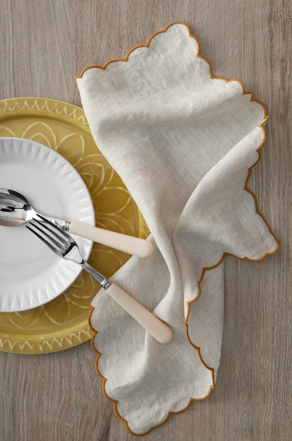 Ellos Home Servietter Malva Scallop 40x40 cm 2-pak^ Borddækning & Servering|Bordtekstiler
