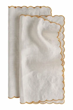 Ellos Home Servietter Malva Scallop 40x40 cm 2-pak^ Borddækning & Servering|Bordtekstiler