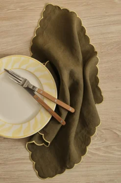 Ellos Home Servietter Malva Scallop 40x40 cm 2-pak^ Borddækning & Servering|Bordtekstiler