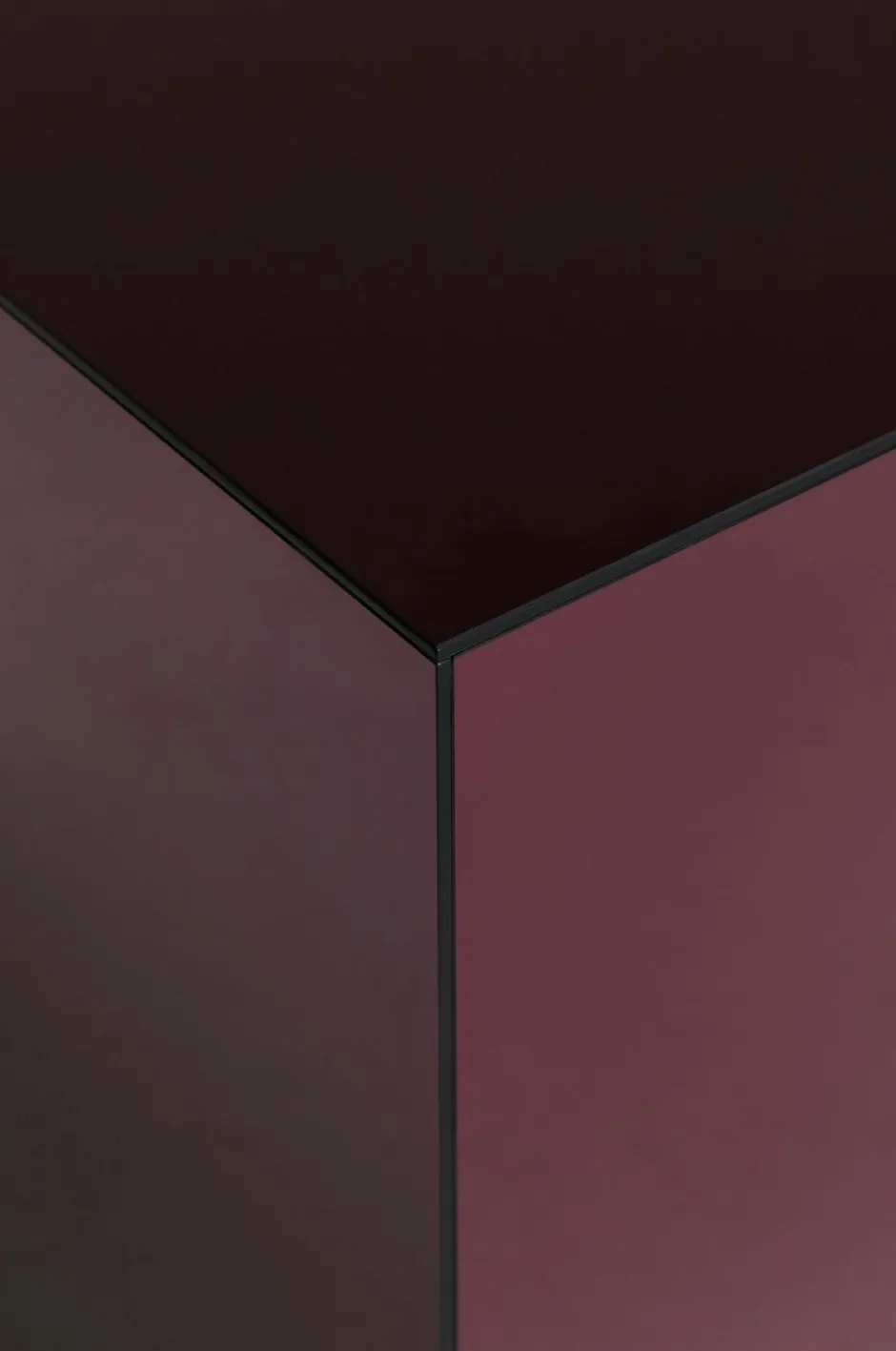 Outlet Home Sidebord Kube med spejlglas Borde