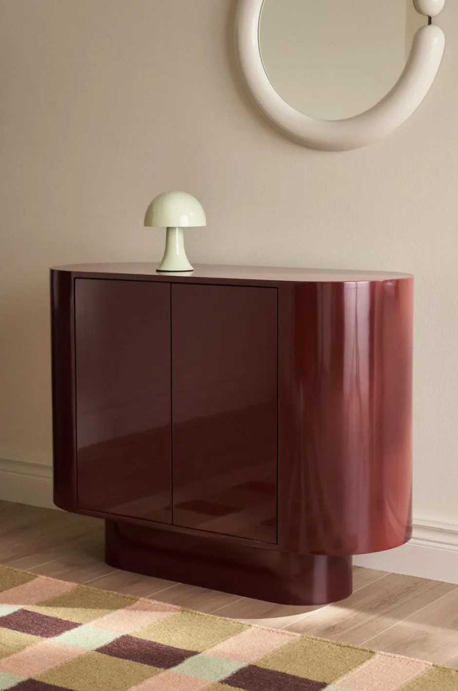 Ellos Home Skab High Gloss Cabinet^ Reoler Og Opbevaring