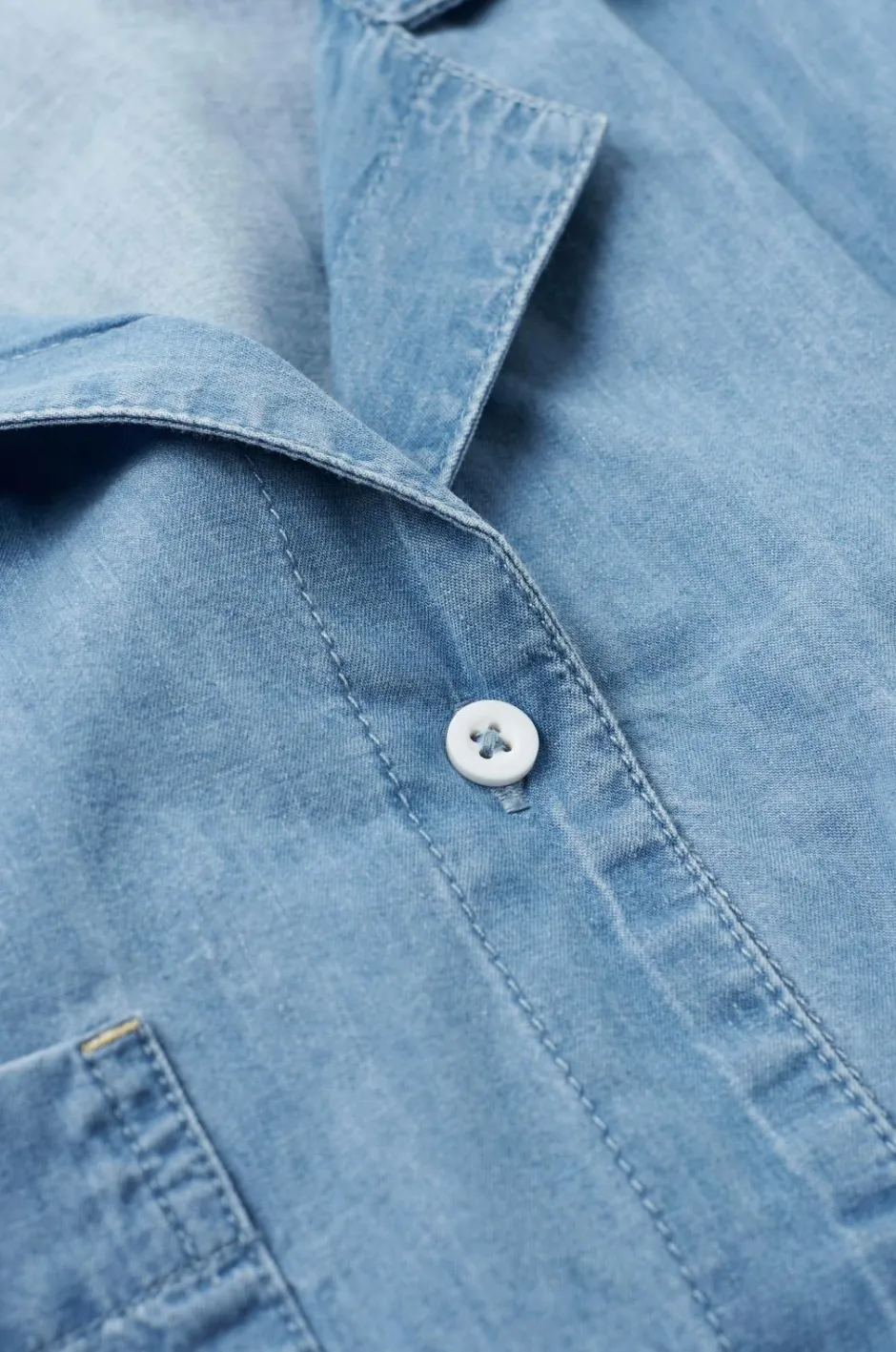 New Home Skjorte Denim Camp Collar Homewear