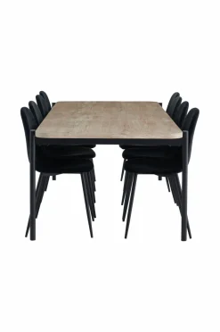 Discount Home Spisebordssæt Gilda med 1 bord og 8 stole Spisegrupper