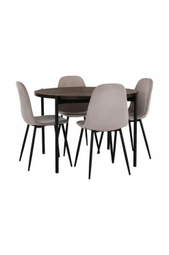 Ellos Home Spisebordssæt Gilda med 1 bord og 4 stole^ Spisegrupper