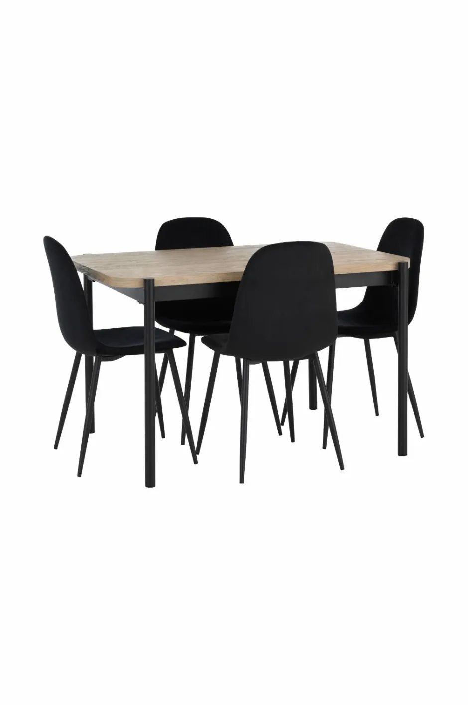 Ellos Home Spisebordssæt Gilda med bord 120x80 cm + 4 stole^ Spisegrupper