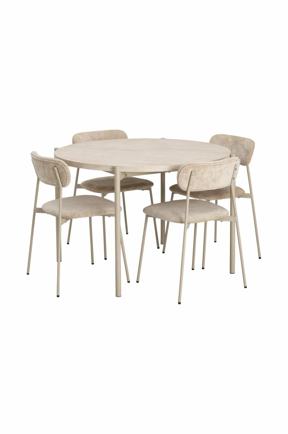 Hot Home Spisegruppe Tridita med 1 bord + 4 stole Spisegrupper