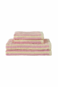 Best Home Sæt med frottéhåndklæder Stripe 4 dele Badeværelsestekstiler