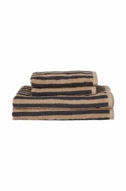 Ellos Home Sæt med frottéhåndklæder Stripe 4 dele^ Badeværelsestekstiler