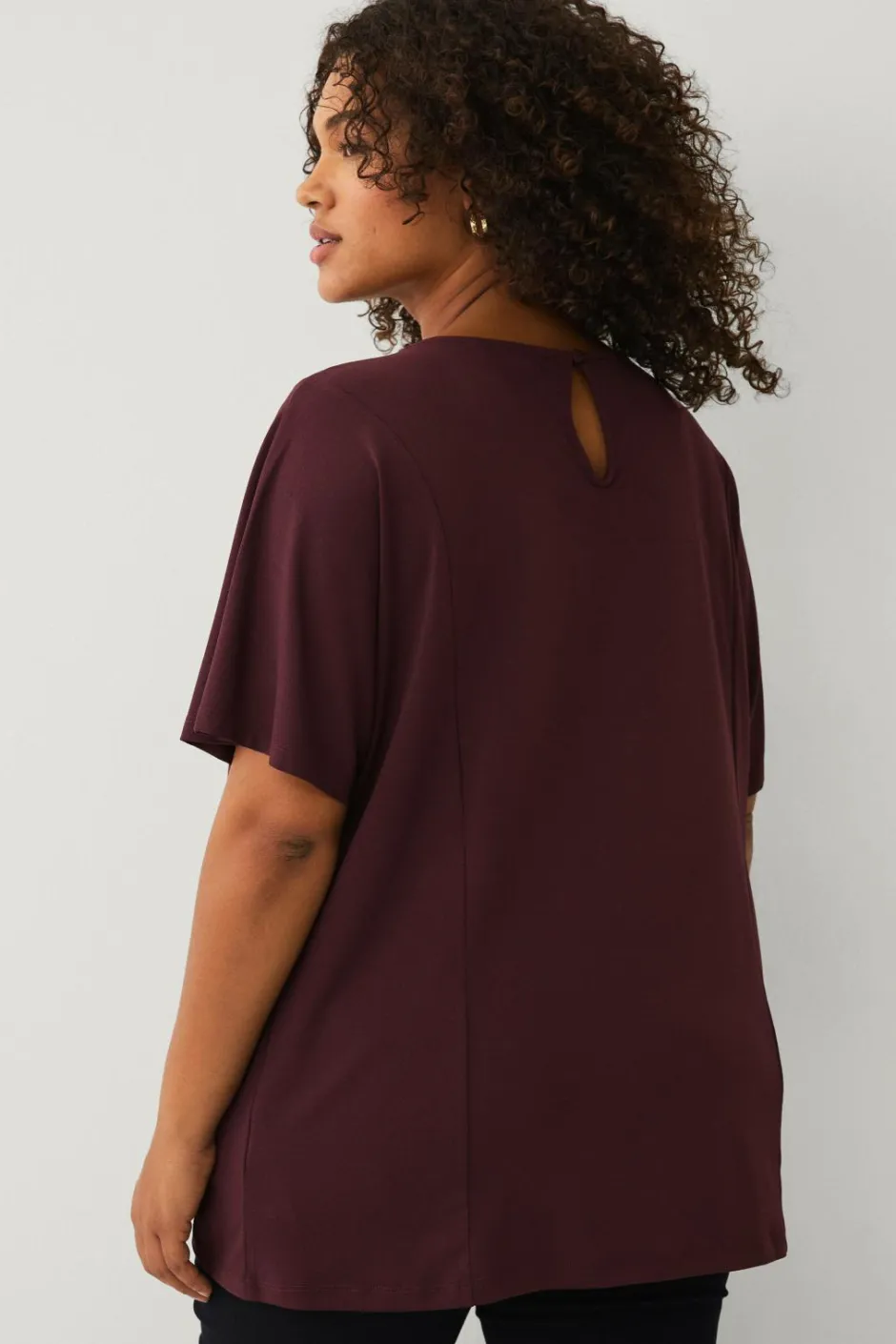 Sale Plus collection Top med brede ærmer Dame Toppe & Tank-Toppe