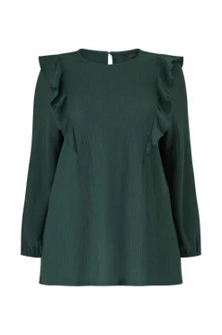 Discount Plus collection Top med volanter og ballonærmer Dame Toppe & Tank-Toppe