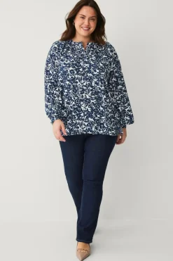 Ellos Plus collection Bluse med ballonærmer^Dame Skjorter & Bluser
