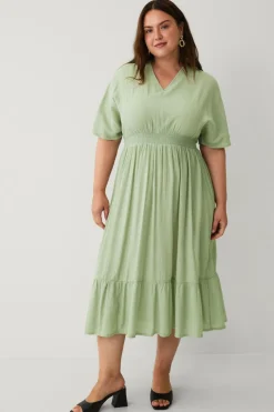 Ellos Plus collection Maxikjole med smock^Dame Kjoler