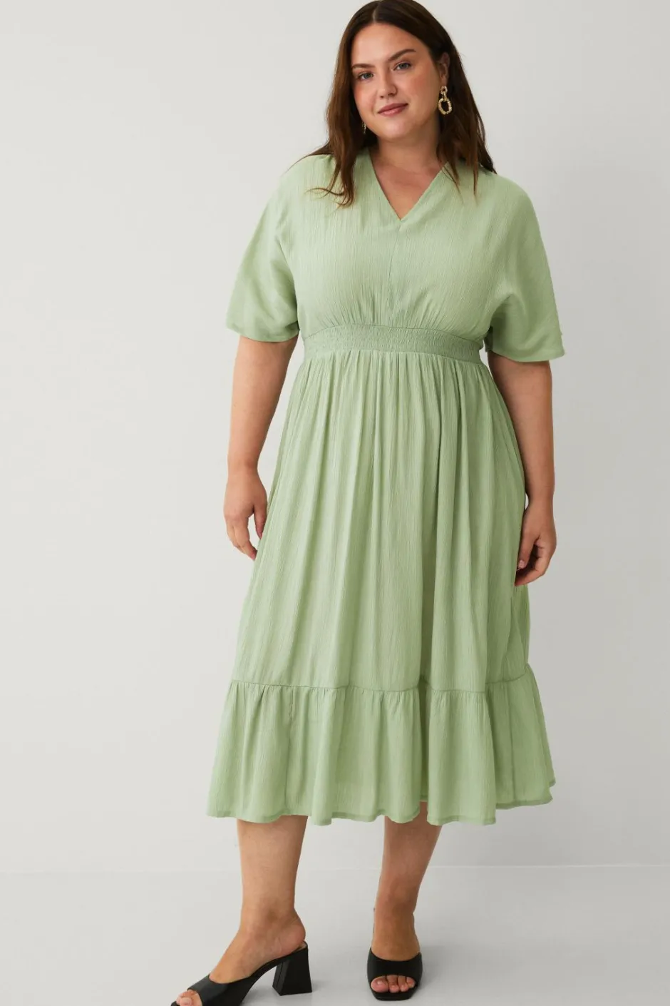 Ellos Plus collection Maxikjole med smock^Dame Kjoler