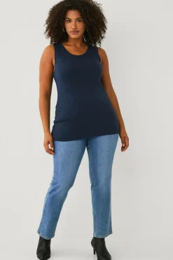 New Plus collection Undertrøje i bomuld/viskose Dame Toppe & Tank-Toppe