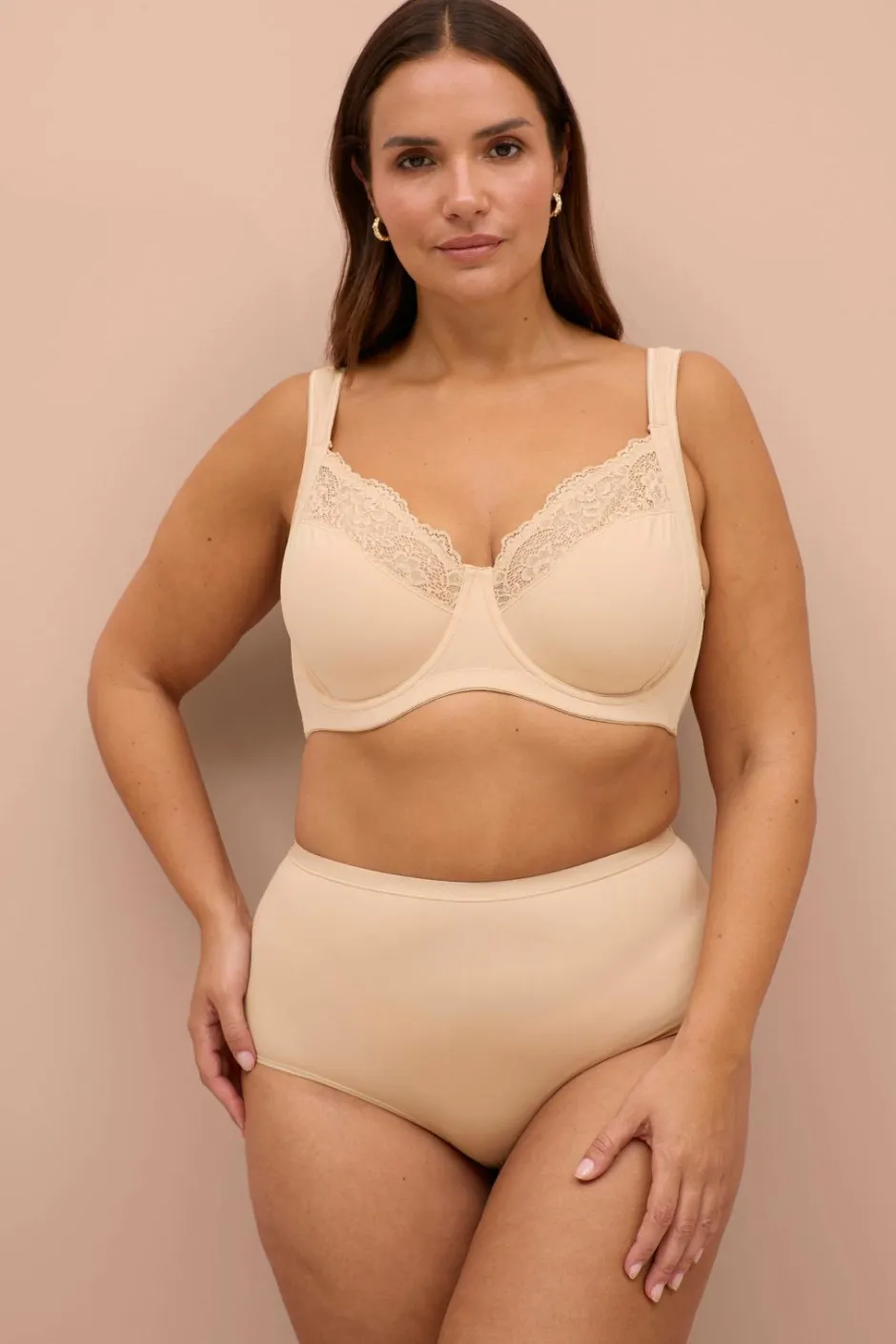 Plus collection Bøjle-bh med bløde, upolstrede skåle Dame Bh'Er