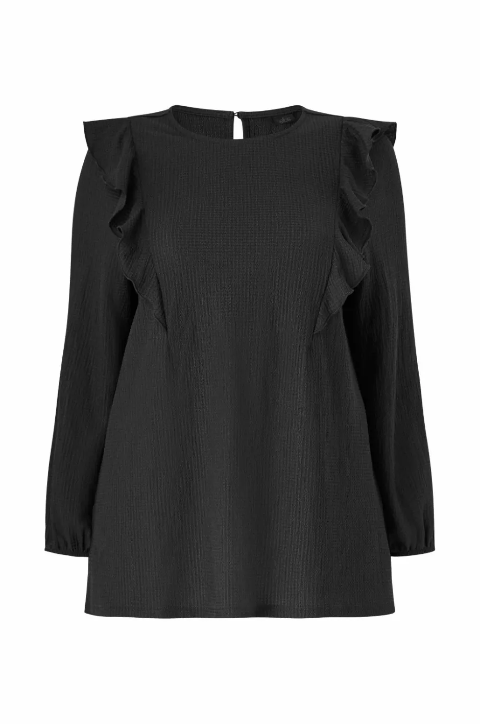 Hot Plus collection Top med volanter og ballonærmer Dame Toppe & Tank-Toppe