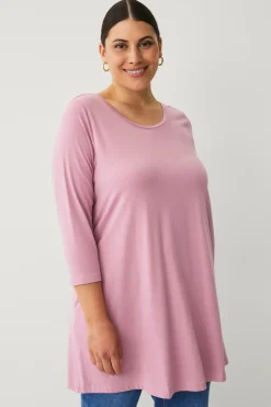 New Plus collection Tunika i bomuld/viskose Dame Tunikaer