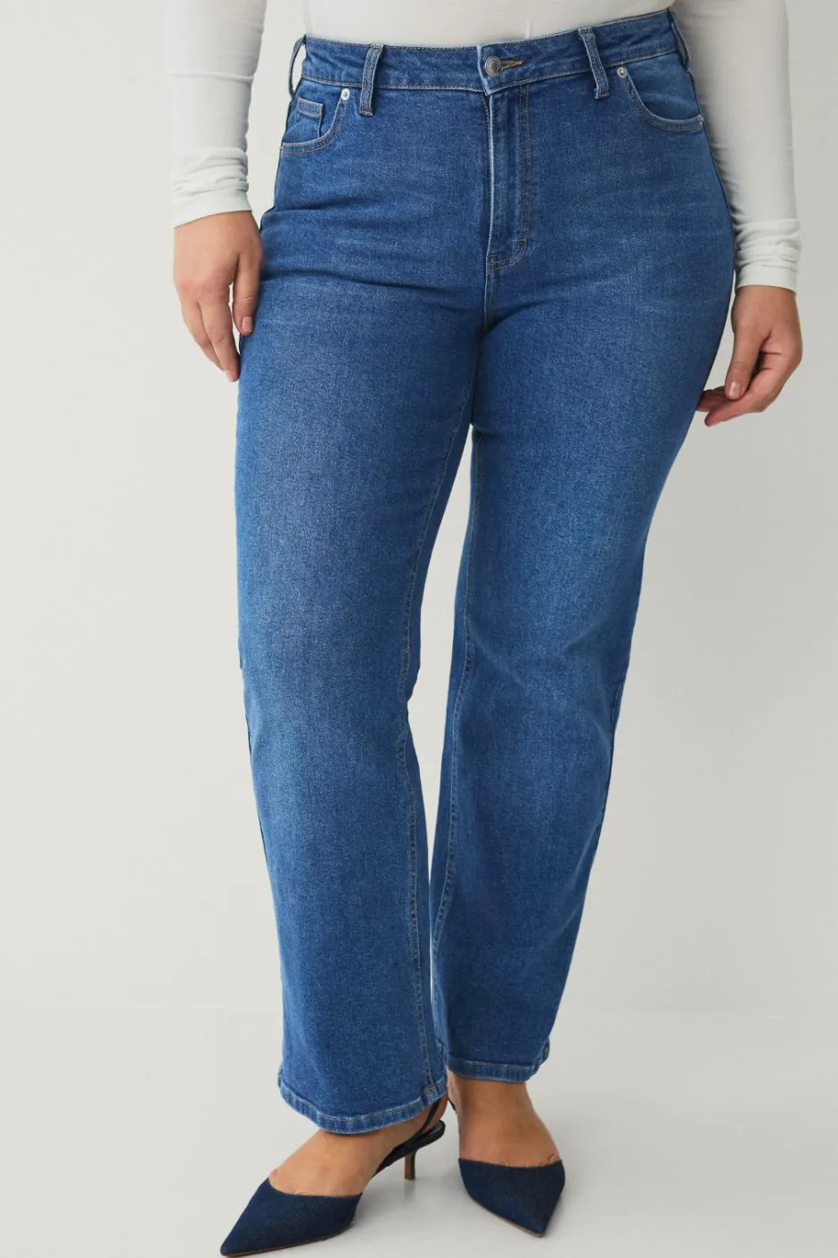 Ellos Plus collection Jeans Straight Wide^Dame Jeans