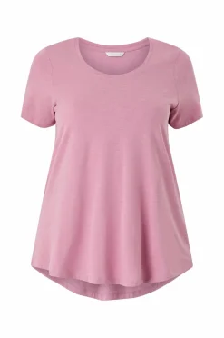 Sale Plus collection Top med rund hals Dame Basistøj|Toppe & Tank-Toppe