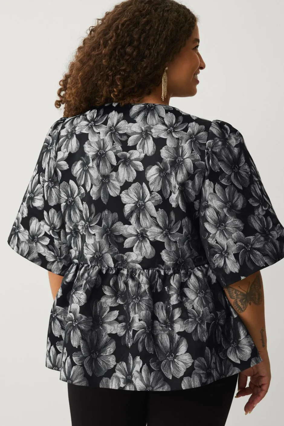 Ellos Plus collection Bluse med pufærmer^Dame Skjorter & Bluser