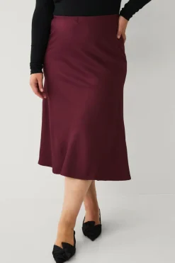 Sale Plus collection Nederdel med elastik i taljen Dame Nederdele