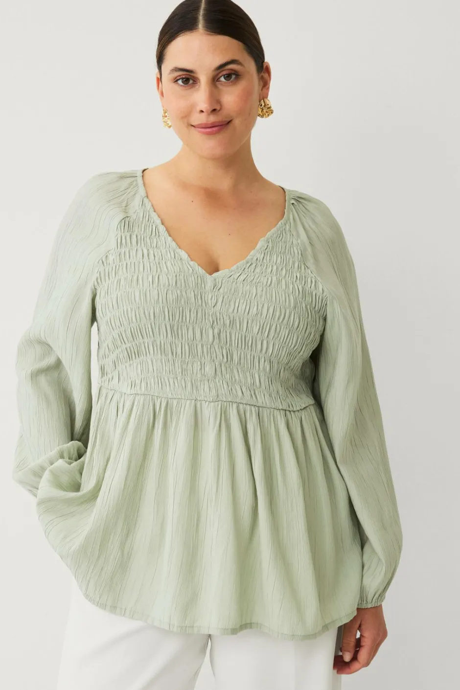 Ellos Plus collection Bluse med kittel^Dame Skjorter & Bluser