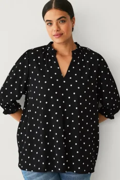 New Plus collection Top med pufærmer Dame Toppe & Tank-Toppe