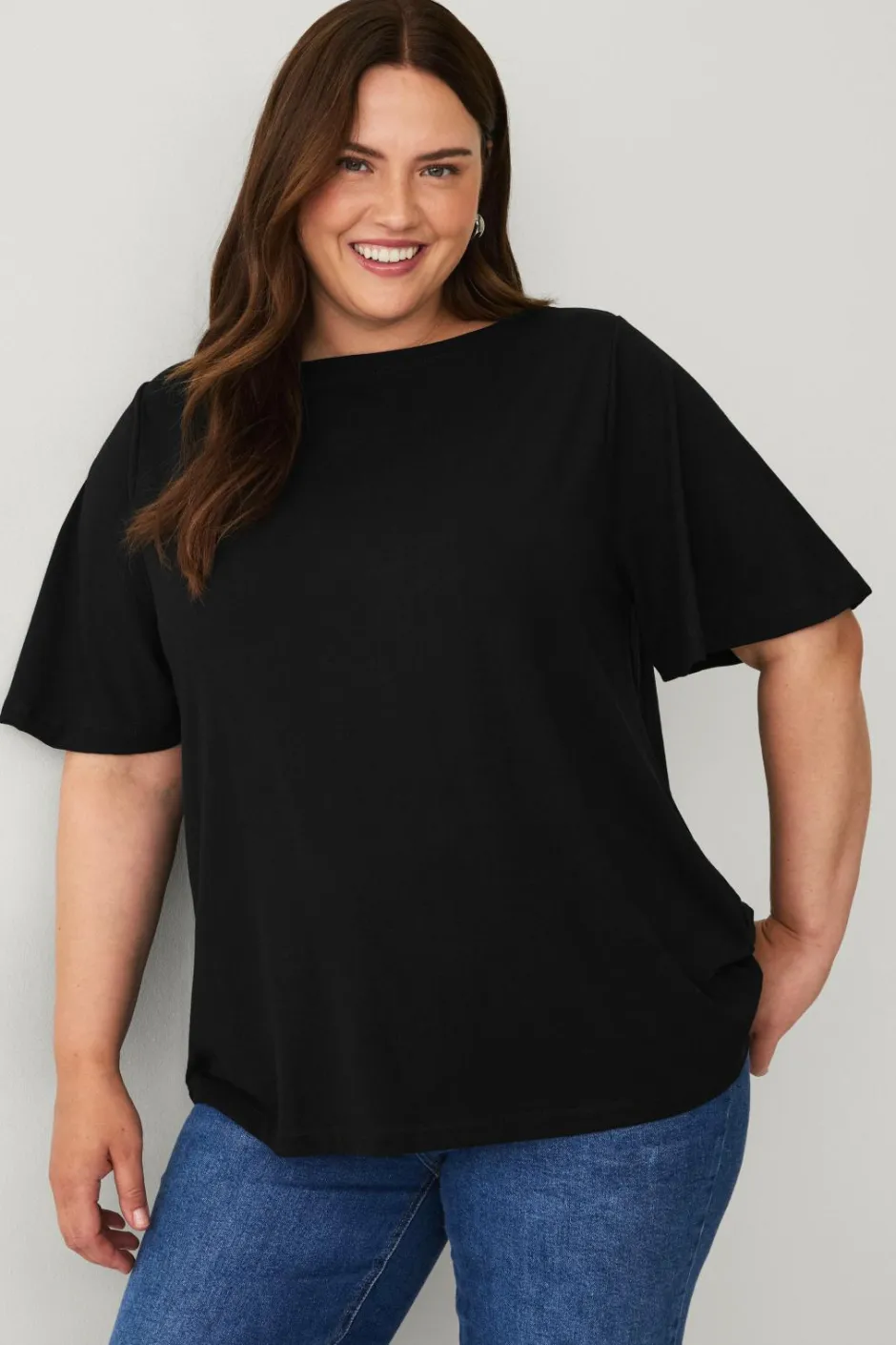 Ellos Plus collection Top med bådudskæring^Dame Toppe & Tank-Toppe