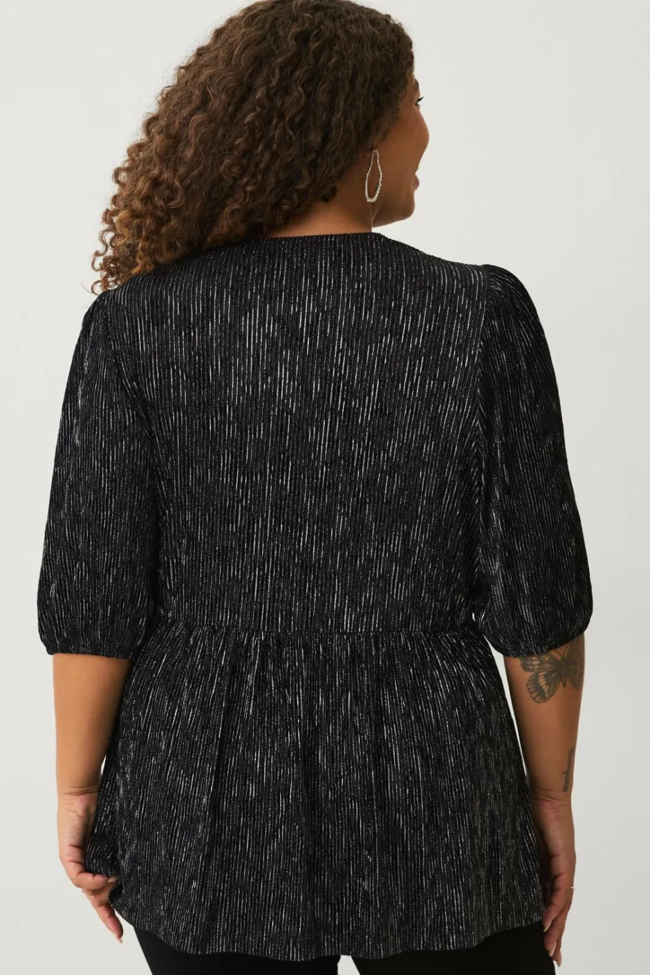 Hot Plus collection Top med pufærmer Dame Toppe & Tank-Toppe