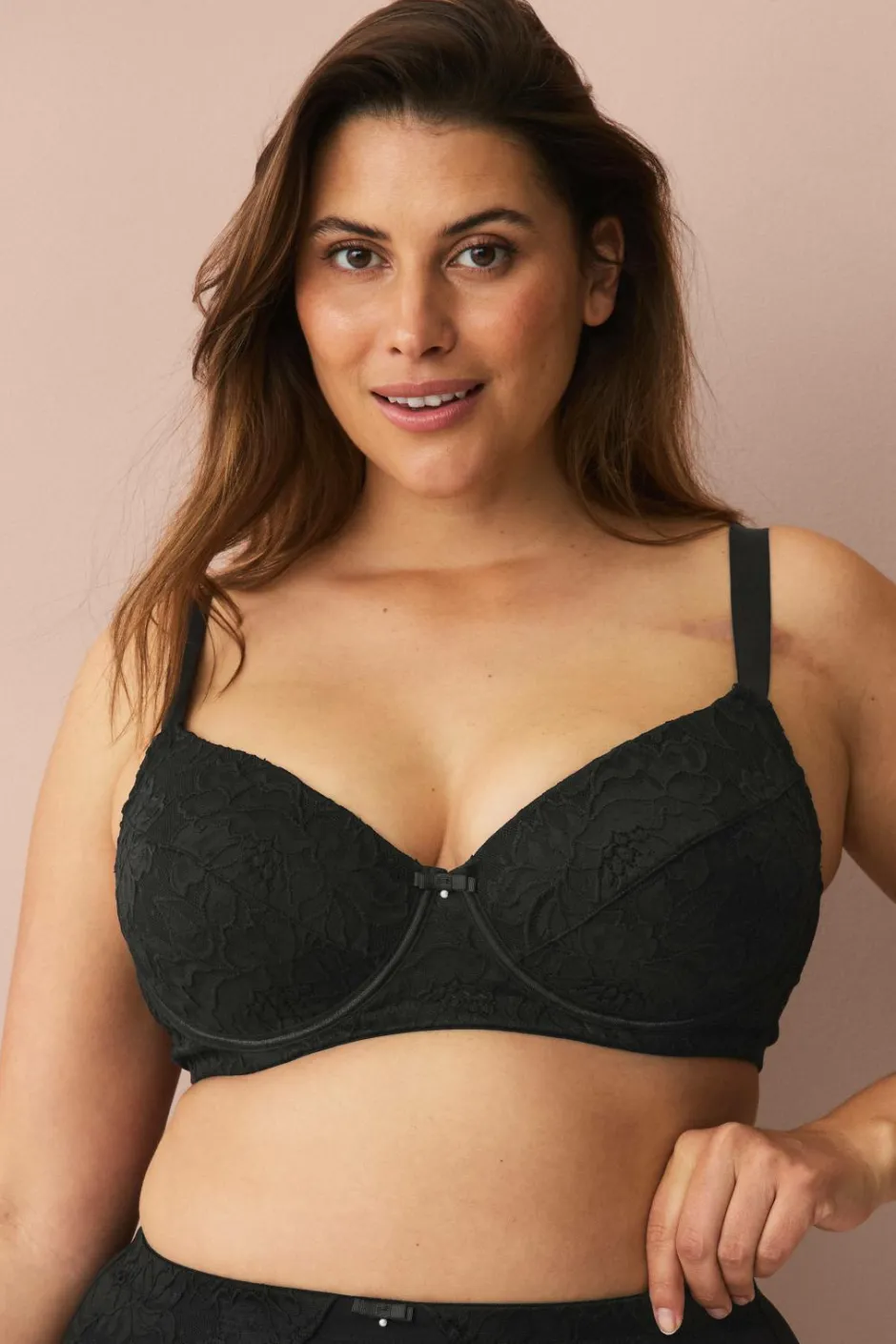 Ellos Plus collection Foret bh med bøjler i blonder^Dame Bh'Er