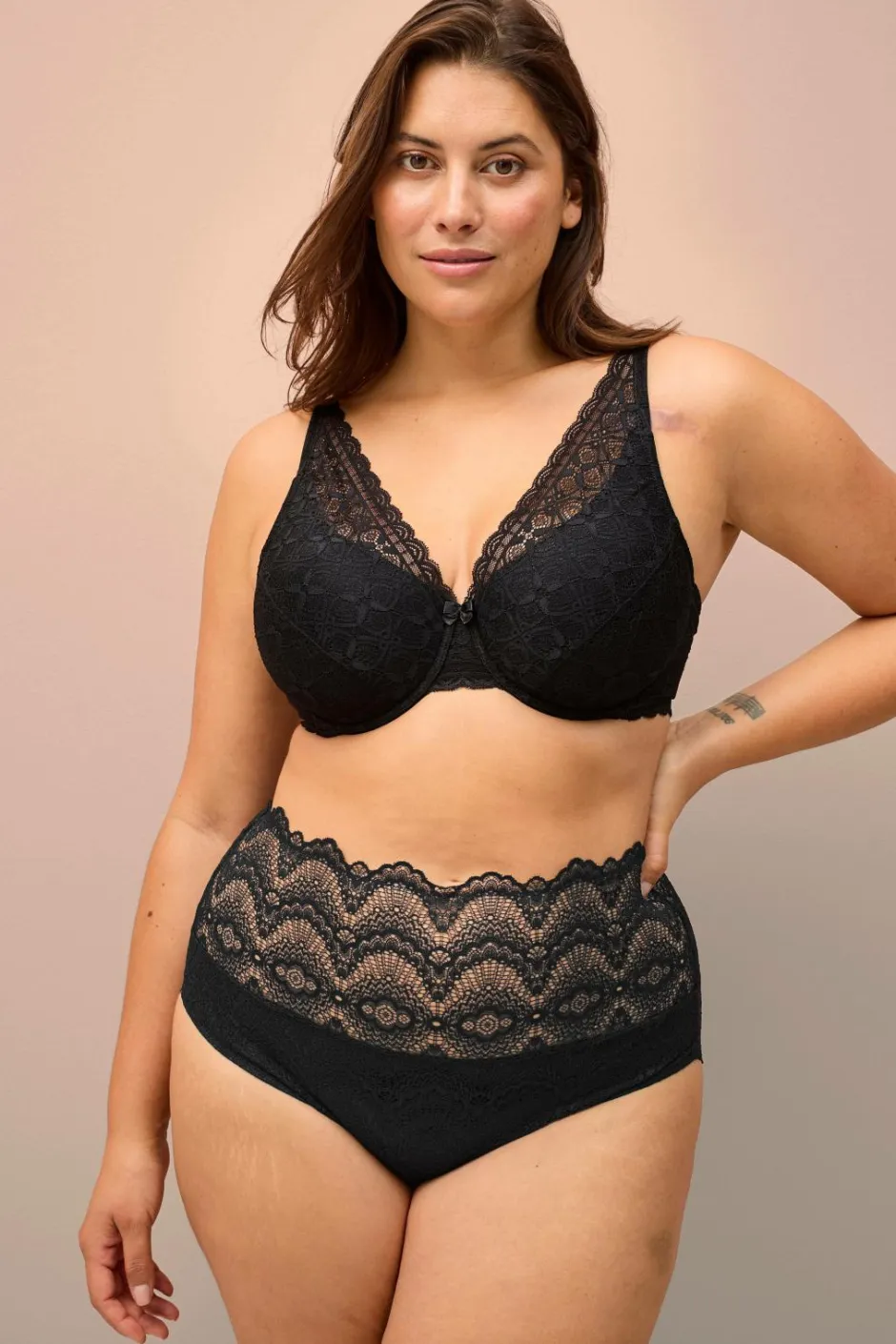 Ellos Plus collection Bøjle-bh med blondedetaljer^Dame Bh'Er