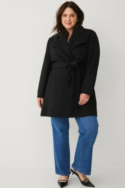 Discount Plus collection Kappe med bindebælte Dame Jakker & Frakker