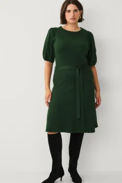 Ellos Plus collection Strikket kjole med kort ærme^Dame Kjoler