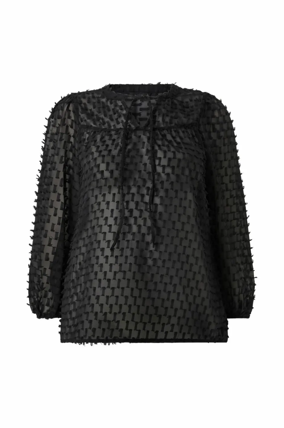 Ellos Plus collection Vid bluse med ballonærmer^Dame Skjorter & Bluser