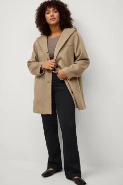 Clearance Plus collection Frakke i uldmiks Dame Jakker & Frakker