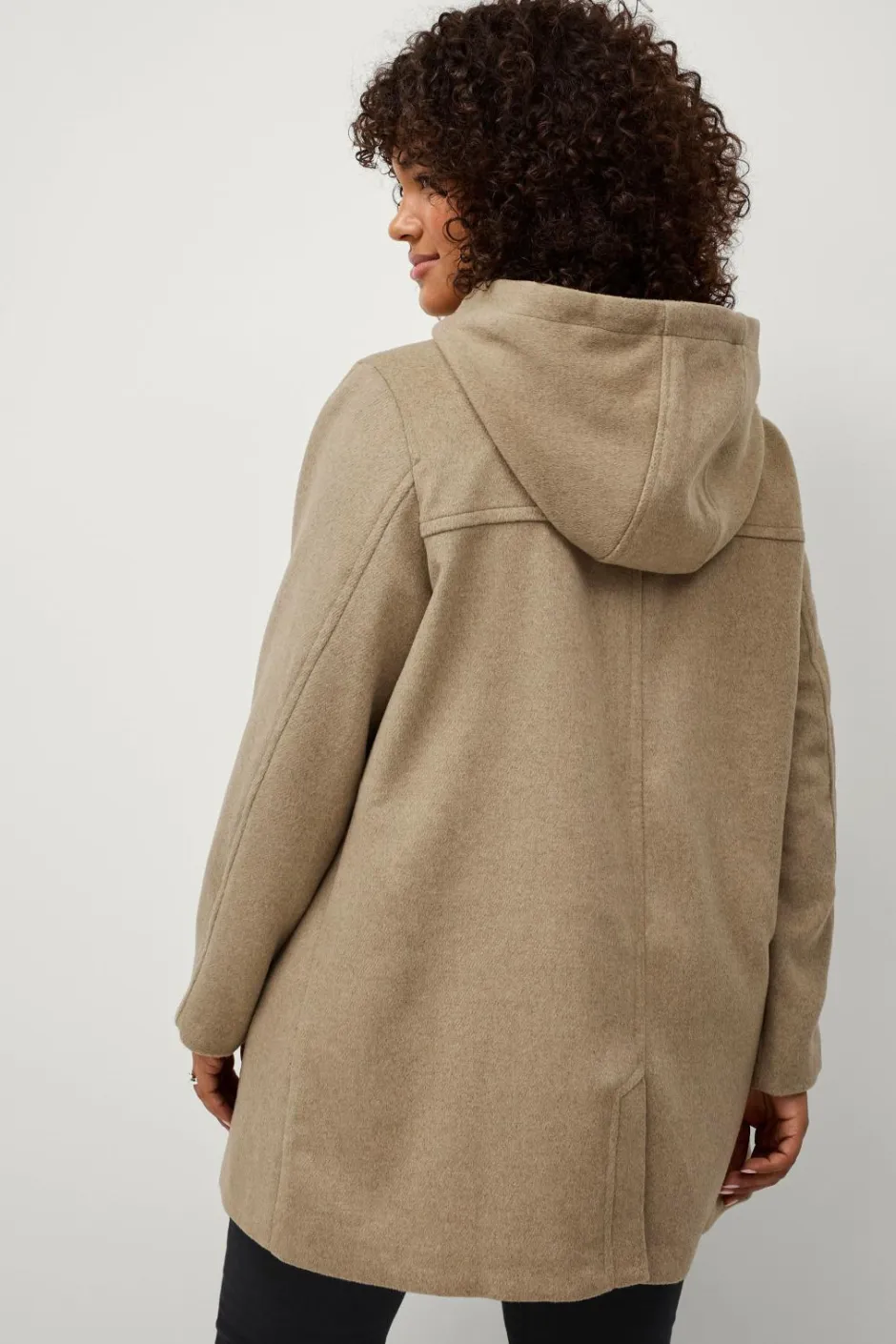 Clearance Plus collection Frakke i uldmiks Dame Jakker & Frakker