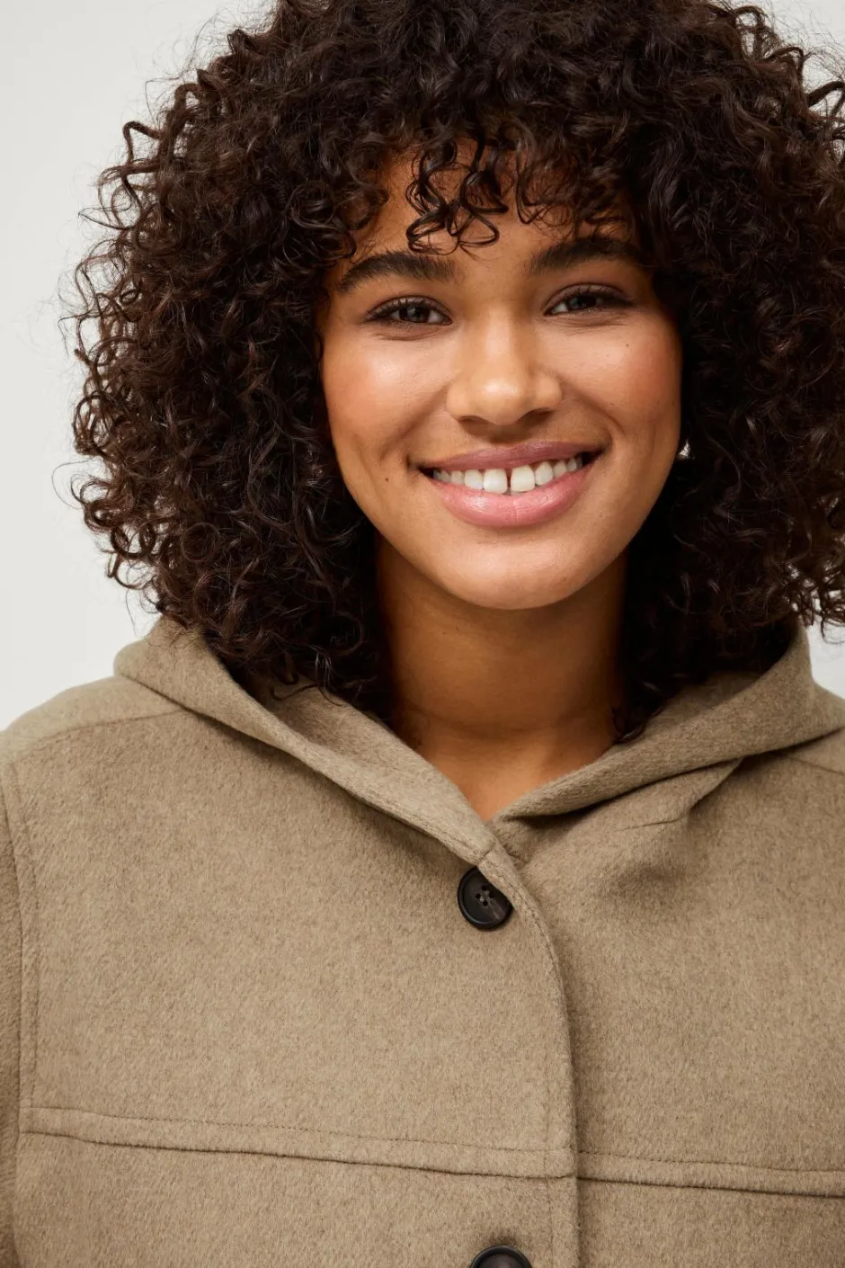 Clearance Plus collection Frakke i uldmiks Dame Jakker & Frakker