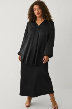 Ellos Plus collection Tunika med v-hals^Dame Tunikaer|Skjorter & Bluser