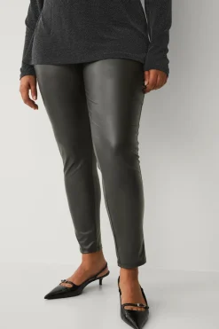 Ellos Plus collection PU-leggings med høj talje^Dame Tights & Leggings