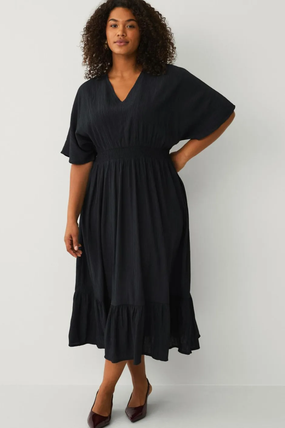 Ellos Plus collection Maxikjole med smock^Dame Kjoler