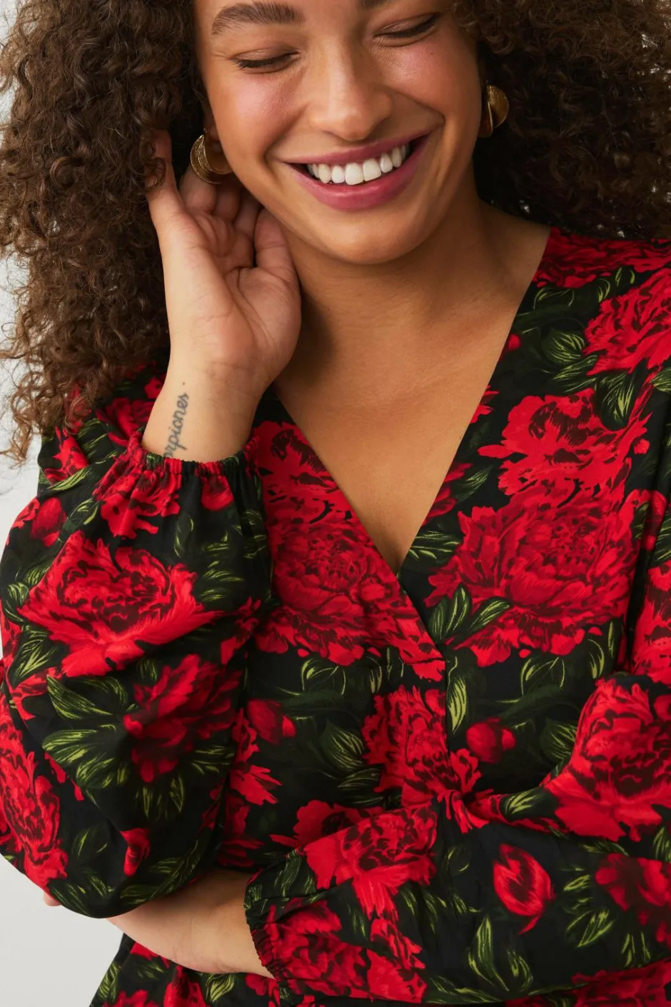 Hot Plus collection Tunika med v-hals Dame Tunikaer|Toppe & Tank-Toppe