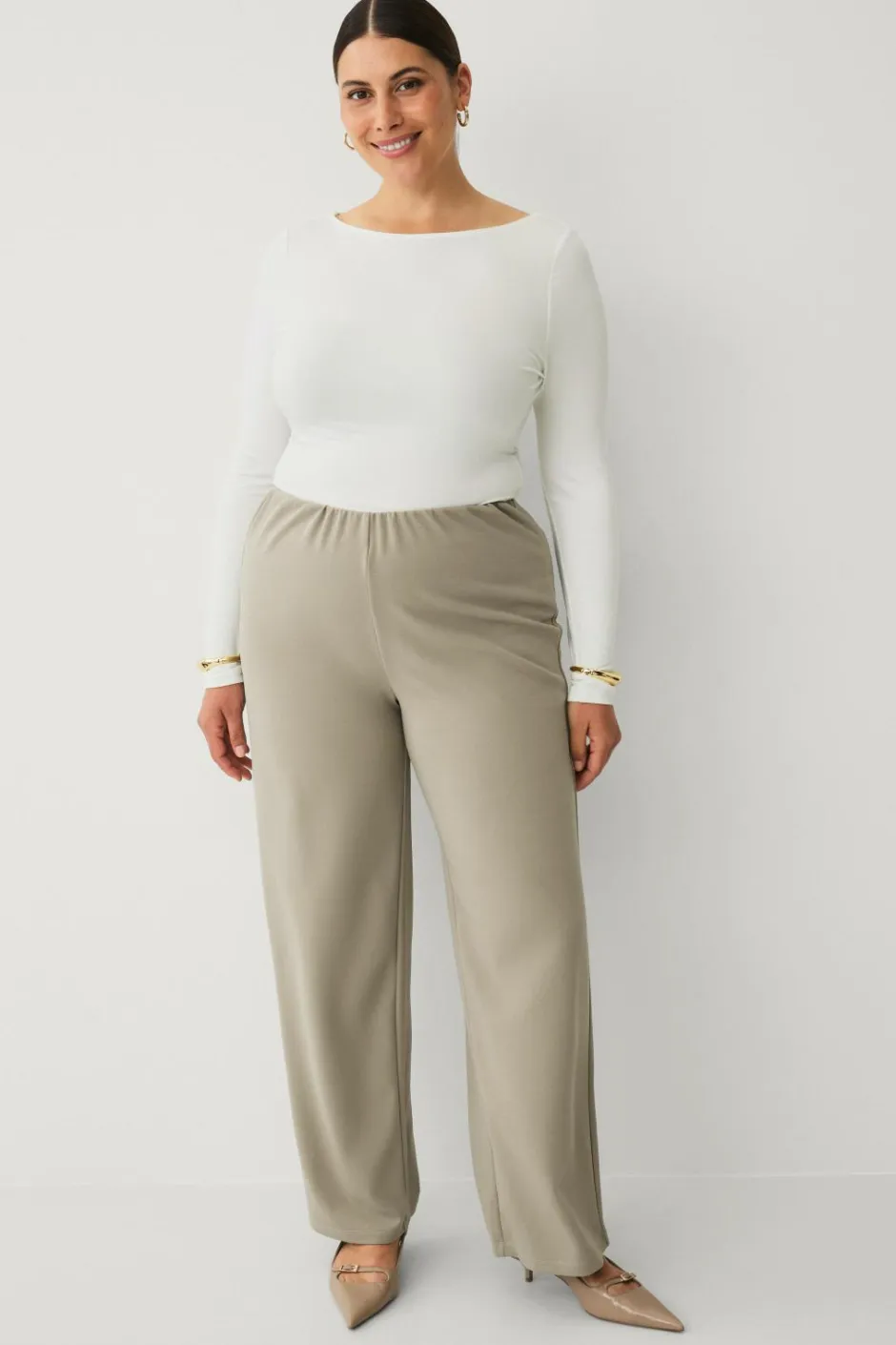 Outlet Plus collection Bukser med brede ben Dame Bukser